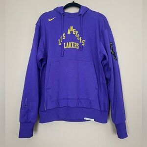{Nike x NBA} Los Angeles Lakers Standard Issue City Edition Hoodie Sweatshirt